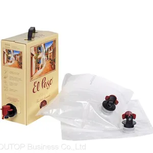 OUTOP Packaging Aluminum Foil Bag In Box For Liquid, Wine,Oil,Water,Juice,Detergent With Valve thumbnail-2