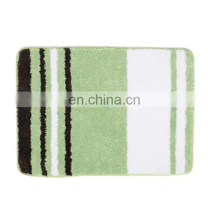 New Design Stripe Home Use Absorb Water Anti Slip Microfiber Bathroom Floor Mats thumbnail-1