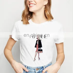 Short-sleeved Summer T-shirt Fashion New Female T-shirt Printing for Ladies thumbnail-6