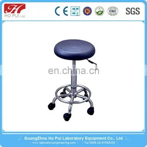 Laboratory Chair With Wheels,Lab Stool Metal Swivel Bar Chairs thumbnail-3