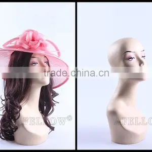 H1012 Fashion Plastic Female Mannequin Head Display Head thumbnail-2