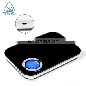Hot Selling USB Rechargeable Glass Printing Logo Design Digital Household LCD 5kg Kitchen Scale thumbnail-5