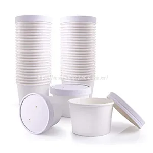 Soup Container 12oz White Paper Board , Soup Container , White thumbnail-2