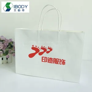 Promotional Kraft Paper Bag Custom Logo Printed Paper Packaging Shopping Gift Bags thumbnail-3