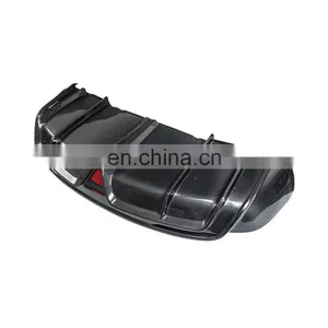 so Cool Carbon Fiber Diffuser for Model X High Quality Diffuser With Brake Light for Tesla Model X thumbnail-2