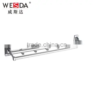 Wesda 90 Degree Rotation Hotel Bathroom Tmetal Towel Shelf Wall Hook 2028 thumbnail-1