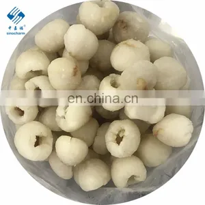 Sinocharm BRC-A Approved Frozen Fruit IQF Lychee Without Skin Whole Frozen Lychee thumbnail-1
