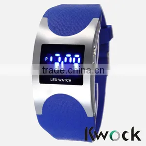 New Fashion Red Silicone Digital Led Wrist Watches thumbnail-2