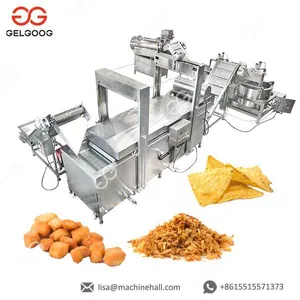 Industrial Corn Chips Fryer Machine Chin Chin Snack Onion Frying Machine thumbnail-4