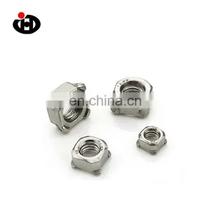 Hot Sale JINGHONG Square Stainless Steel Plain Weld Nut With Four Spot DIN928 thumbnail-2