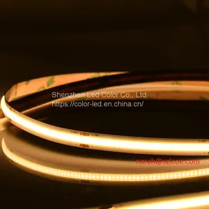 Cob Led Strip Flexible High Brightness White Warm/cold White Light-spot High Density COB Super Bright Ra90 24v thumbnail-3