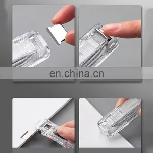 Deli Push Clamp Binder Stationery Clips Stapler Multifunction Paper Storage Artifact School Office Supplies Metal Clip Holder thumbnail-3