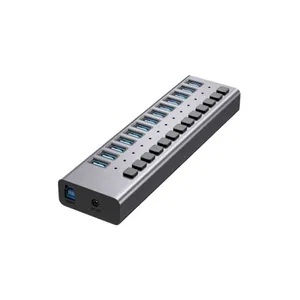 13 Port 5Gbps Rate 60W Powered USB 3.0 Hub (ABS) thumbnail-1