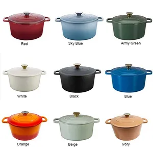 5 Liter Cast Iron Enamel Casserole Wholesale Factory - Raylon thumbnail-1