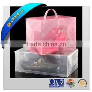 UV Offset Printing High End Transparent Shoe Box Pvc thumbnail-1