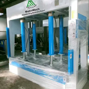 Woodworking Hydraulic Melamine Laminating Cold Press Machine for Fire Proofing Floor thumbnail-4