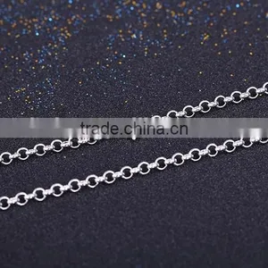 2015 Wholesale Fashion Jewelry Rhodium Plated BL Chain Necklace thumbnail-4
