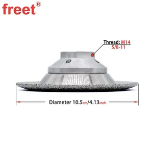 4inch Vacuum Brazed Convex Sanding Disc for Angle Grinder Cup Wheel thumbnail-3