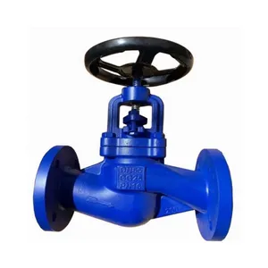 DIN PN25 PN16 Steam Manual Cast Steel WCB Cast Iron GG25 Bellows Seal DN50 Flange Globe Valve thumbnail-1