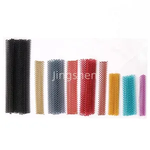 Decorative Metal Mesh Curtains, Woven Metal Flexible Mesh Curtains, Indoor Ceiling Curtains thumbnail-3