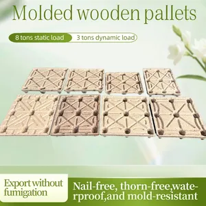 Customizable Molded Wood Pallets — Fumigation-Free for Export Clearance — Heavy-Duty & Deformation-Resistant thumbnail-5