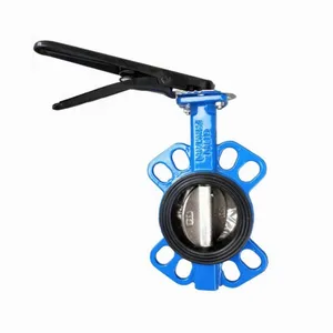 DN40-DN1600 ANSI 150LB JIS 10K PN10/16 Butterfly Valve Cast Iron Di Wafer Type Butterfly Valve for Water Pipe thumbnail-6