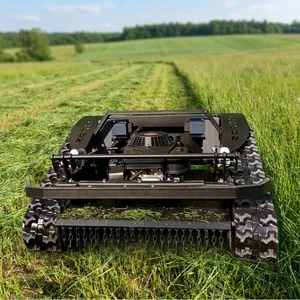 Vigorun Tech VTLM600 Petrol-Powered 4-Stroke Brushless Motor Remote Operated Rubber Track Lawn Mower Working Degree: 0-45° thumbnail-1