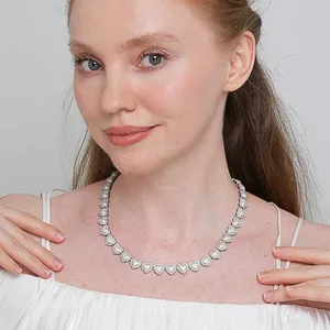 Shining Star Jewelry Hip Hop Fashion 6mm-14mm Micro Pave CZ Iced Heart Necklace thumbnail-3