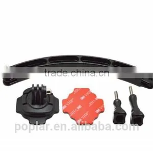 GP115 360 Degree Rotation Helmet Helmet Holder Base + Curved Selfie Stick thumbnail-1