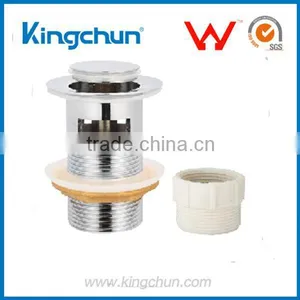 Best Selling Watermark (K801) Basin Waste Fitting Pop Up With Overflow Chrome Plated thumbnail-1