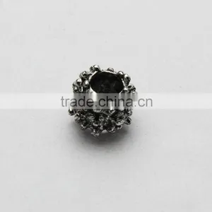 Popular Drum Shape Anti-silver Large Hole Metal Beads, Zinc Alloy Bracelets & Necklaces Beads Accessories thumbnail-5