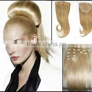 Cheap Silky Human Hair Clip Hair Extension thumbnail-1