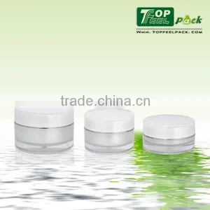 2015 Popular Acrylic Plastic Cream Jar With Screw Top Lid 15g 30g 50g 80g 100g 200g thumbnail-3