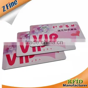 HOT!HOT!!!!! Pink CMYK CR80 Standard Size Pvc Vip Card thumbnail-1