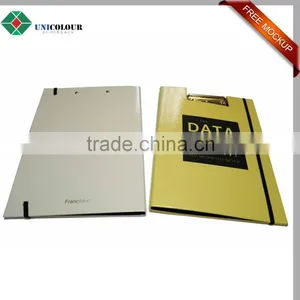 Custom Design Metal Clip Hardcover Cardboard File Folder thumbnail-3