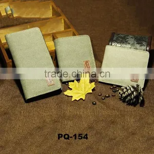 Hot Sell Men's Brown Rugged Canvas & Genuine Leather Bifold Bill Fold Wallet Bag thumbnail-1