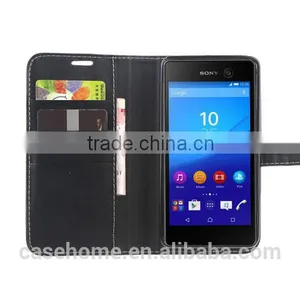 Professional OEM Manufacturer Provide Customized Stand Wallet Case for Sony Xperia M5 thumbnail-2