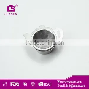 Stainless Steel Mesh Tea Strainer With Base Plate thumbnail-1