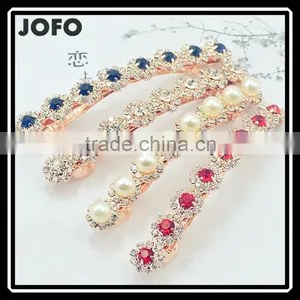 Colorful Crystals Mini Hair Claw Clamp Hair Clip for Women and Girls thumbnail-1