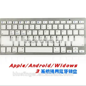 Bluefinger Ultra-Slim Bluetooth Keyboard for IPad Air, IPad Mini 2, IPad Mini, IPad 4 / 3 / 2, Galaxy Tab and Other Tablets thumbnail-2