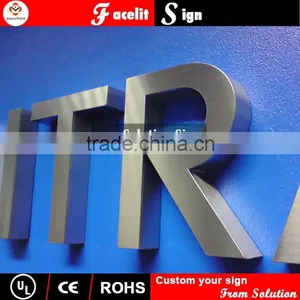 Brushed/mirror Stainless Steel Build up Letters Quality Choice thumbnail-1