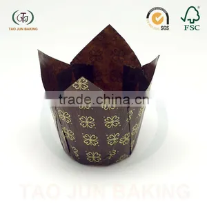 Greaseproof Paper Tulip Cake Tool Holder Cupcake Wrapper thumbnail-3