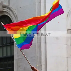 Custom Size Polyester Printed Type Rainbow Flag thumbnail-2