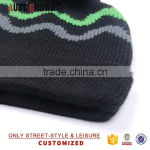 Custom Knit Beanie Hat no Pom thumbnail-6