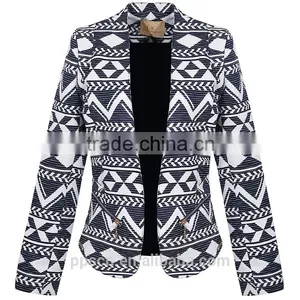 OEM Service Latest Ladies Blazer Jacket Designs Spring and Fall Formal Custom Fit Long Sleeve Women Blazer Quality Choice thumbnail-2