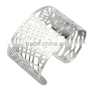 2016 Cheapest High Quality Stainless Steel Cuff Fashion Bracelet Bangles Quality Choice thumbnail-5