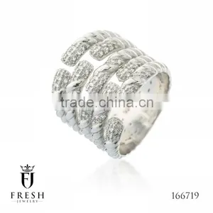 Fashion 925 Sterling Silver Ring - 166719 , Wholesale Silver Jewellery, Silver Jewellery Manufacturer, CZ Cubic Zircon AAA thumbnail-1