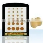 Display of 24 Pieces of Assorted Size Flesh-toned Silicon Plug Retainers thumbnail-1
