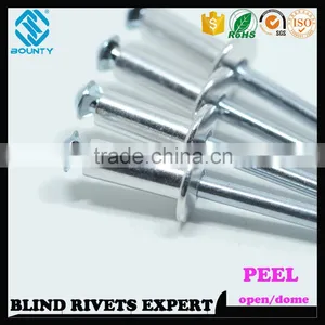 HOT SELLING OPEN END FACTORY ALUMINUM STEEL BLIND PEEL RIVETS thumbnail-5