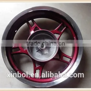 13 Inch Motorcycle Alloy Wheel, Rear Wheel in Red thumbnail-2